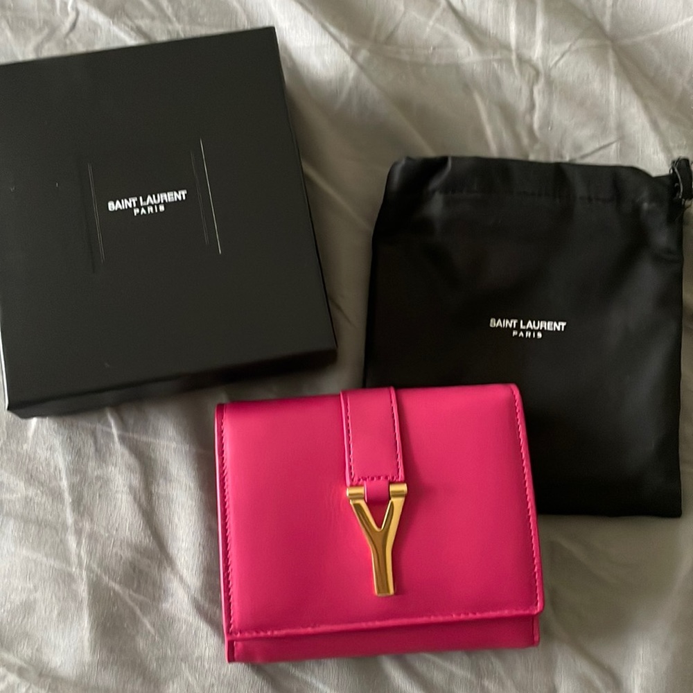 Saint Laurent "Y" compact wallet